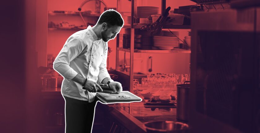 Chef cooking in a busy kitchen | Chef teamwork communication