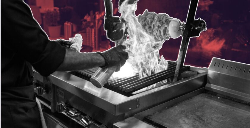 chef showing his skills in video ad creation for chef job listings