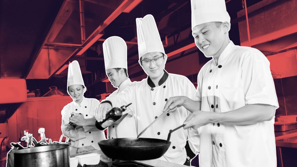 agency recruiter reviewing segmented chef pipeline spreadsheet