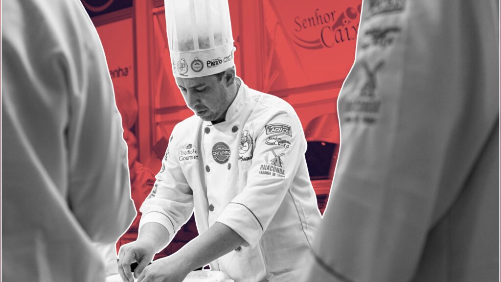 Chef job campaign landing page mockup on laptop