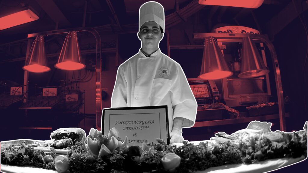 sample chef brand kit with logo, tagline, and food image