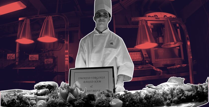 sample chef brand kit with logo, tagline, and food image