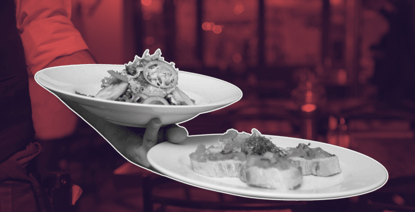 brand rep discussing products with UK chefs in test kitchen