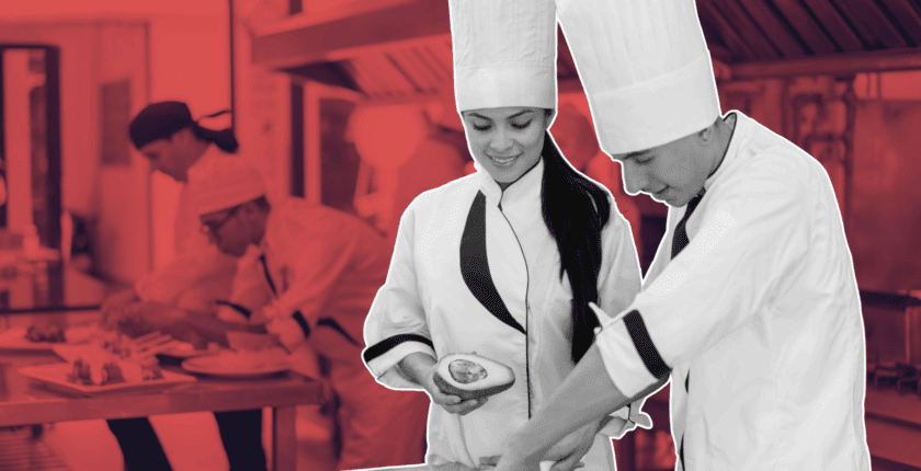 digital health and safety audit checklist open on kitchen tablet