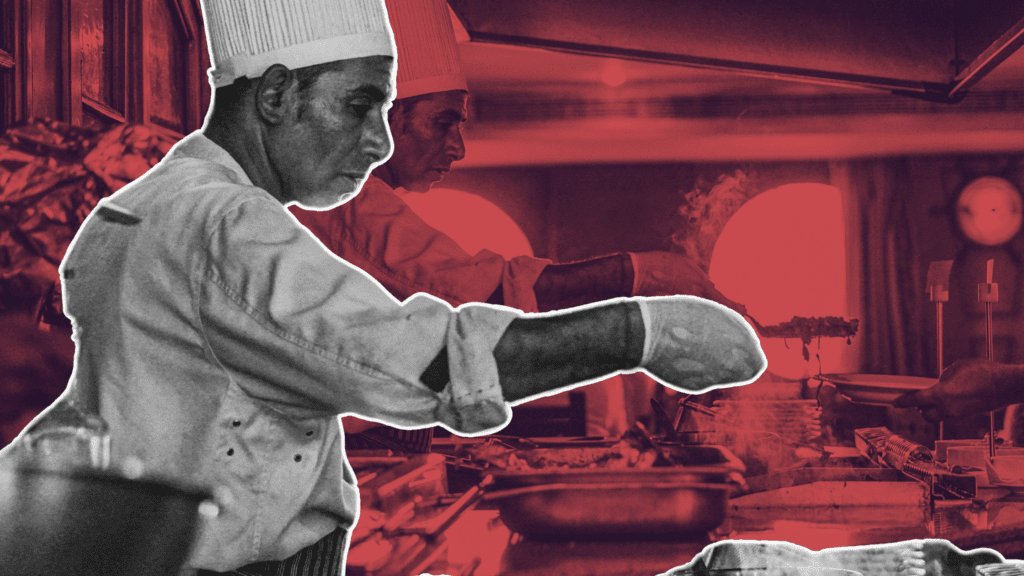 influencer filming behind-the-scenes reel in kitchen