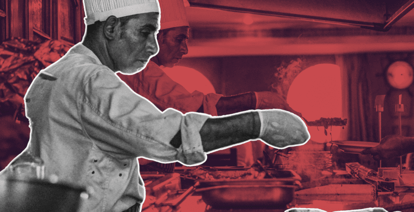 influencer filming behind-the-scenes reel in kitchen